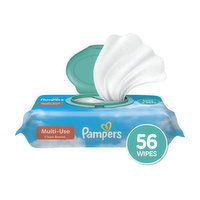 Pampers Multi-Use Baby Wipes Multi-Use Clean Breeze 1X Pop-Top 56 Count, 56 Each