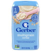 Gerber Cereal, Multigrain, Sitter 2nd Foods, 16 Ounce