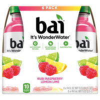 Bai Beverage, Raspberry Lemon Lime, 6 Each