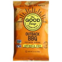 The Good Crisp Company Potato Chips, Outback BBQ, Crinkle Cut, 5.5 Ounce