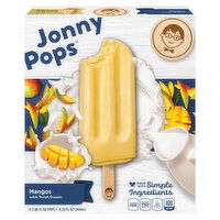 JonnyPops Pops, Mangos, 4 Each