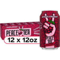 Peace Tea Razzleberry, Iced Tea With Natural Raspberry Flavor, 12 Fluid ounce