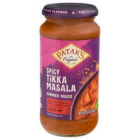 Patak's Simmer Sauce, Spicy Tikka Masala, Hot, 15 Ounce