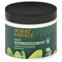 Desert Essence Facial Cleansing Pads, Daily, 50 Each