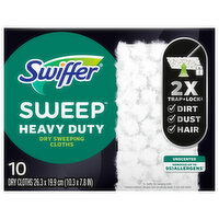 Swiffer Sweep Heavy Duty Unscented Dry Sweeping Cloths, 10 Each