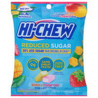 Hi-Chew Fruit Chew Candy, Reduced Sugar, Mango & Strawberry, 2.12 Ounce