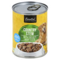 Essential Everyday Dog Food, Country Stew, with Select Beef Cuts, 13.2 Ounce