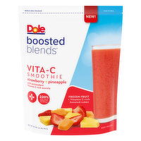 Dole Boosted Blends Vita-C Strawberry + Pineapple Smoothie Frozen Fruit, 32 Ounce