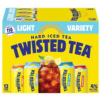 Twisted Tea Hard Iced Tea, Light Variety, 12 Each