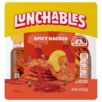 Lunchables Spicy Nachos, with Chili Lime Chips, Cheese Dip & Salsa, 4.4 Ounce