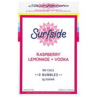 Surfside Raspberry Lemonade + Vodka, 4 Each