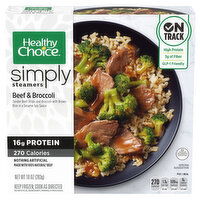 Healthy Choice Simply Steamers Beef & Broccoli, 10 Ounce