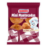 Bimbo Mini Mantecadas con Nuez Pecan Mini Muffins, 4 count, 4.34 oz, 4 Each