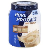 Pure Protein 100% Whey, Vanilla Cream, 2.1 Pound