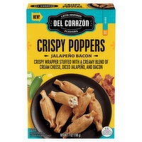 Del Corazón Crispy Poppers - Jalapeño Bacon, 7 Ounce