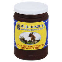 Al Johnsons Lingonberries, Swedish, Organic, Wild, 14 Ounce