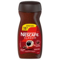 Nescafe Coffee, Instant, Dark Roast, Clasico, Bonus Size, 8.1 Ounce