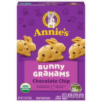 Annie's Baked Graham Snacks, Bunny Grahams, Chocolate Chip, 7.5 Ounce