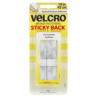 Velcro Sticky Back General Purpose Adhesive Fasteners, 18 Inch, White Tape, 1 Each