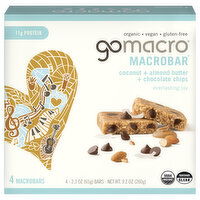 GoMacro Coconut + Almond Butter + Chocolate Chips MacroBars, 4 Each