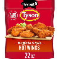 Tyson Any'tizers Frozen Buffalo Style Hot Wings Bone-in Wings, 22 Ounce
