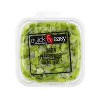 Quick and Easy Green Peppers Diced, 6 Ounce