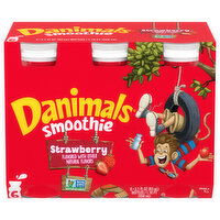 Danimals Strawberry Smoothie, 6 Each