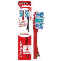Colgate 360 Advanced Optic White Adult Manual Toothbrush, 2 Each