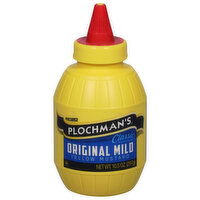 Plochmans Mustard, Yellow, Original Mild, 10.5 Ounce