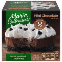 Marie Callender's 2 Mini Chocolate Satin PiesFrozen Mini Pie Dessert, 2 Each