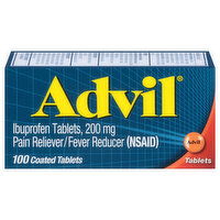 Advil Ibuprofen, 200 mg, Coated Tablets, 100 Each