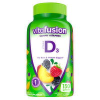 Vitafusion Vitamin D3, Gummies, Natural Peach & Berry Flavors, 150 Each