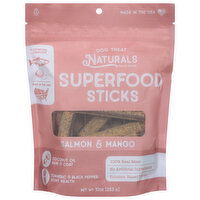 Dog Treat Naturals Superfood Sticks, Salmon & Mango, 10 Ounce