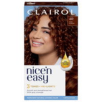 Nice’n Easy Hair Color, Permanent, Dark Auburn 4R, 1 Each