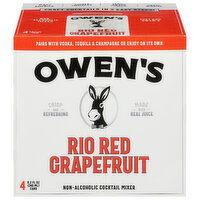 Owen's Cocktail Mixers, Non-Alcoholic, Rio Red Grapefruit, 4 Each