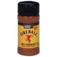 Weber Fireball Seasoning, Sweet Cinnamon Heat, Whiskey Flavored, 3.5 Ounce