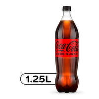 Coca-Cola Zero Sugar Coca- Cola Diet Soda Soft Drink, 1.25 Liter, 1 Each