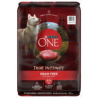 Purina One True Instinct Dog Food, Grain Free, with Real Beef, Adult, 12.5 Pound