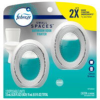 Febreze Small Spaces Air Freshener, Bathroom Odor Fighter, Citrus Breeze, 2 Each