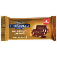 Ghirardelli Milk Chocolate, Caramel, Squares, 2 Each