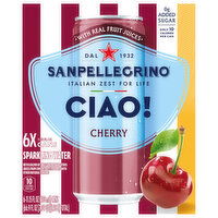 Sanpellegrino Ciao! Cherry Sparkling Water, 6 Each