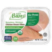 Just Bare Organic Boneless Skinless, 16 Ounce