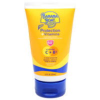 Banana Boat Sunscreen Lotion, Protection + Vitamins, Broad Spectrum SPF 50+, 4.5 Fluid ounce