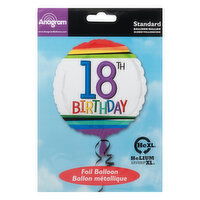 Anagram Foil Balloon, 18th Birthday, Standard, 1 Each