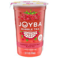 Joyba Raspberry Dragon Fruit Black Tea Bubble Tea, 12 Fluid ounce
