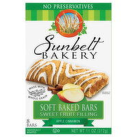 Sunbelt Bakery Soft Baked Bars, Apple Cinnamon, 11 Ounce