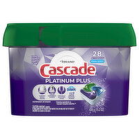 Cascade Platinum Plus Dishwasher Detergent, Fresh Scent, ActionPacs, 28 Each