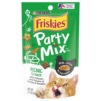 Friskies Party Mix Cat Treats, Picnic Crunch, 2.1 Ounce