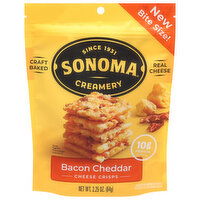 Sonoma Creamery Cheddar Crisps, Bacon, 2.25 Ounce