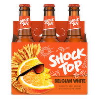 Shock Top Beer, Belgian White, 6 Pack, 6 Each